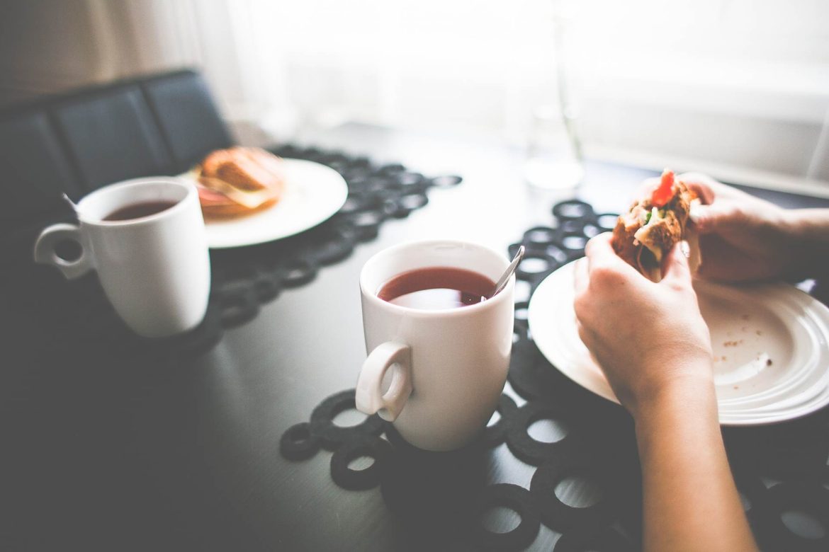 Healthy Morning Snack with a Tea